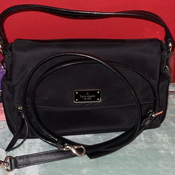 kate spade Black Shoulder Bag with Logo Plaque - Picture 4 of 7